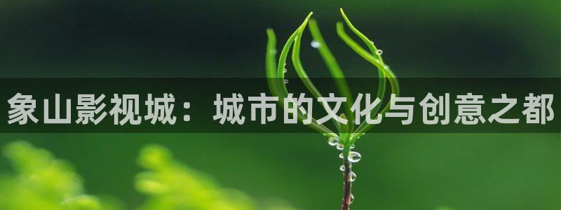 被窝福利电影：象山影视城：城市的文化与创意之都